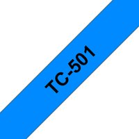 Schriftbandkassette Brother 12mm blau/schwarz TC501