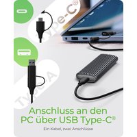 Geh. IcyBox für NVMe M.2 & SATA M.2 SSD