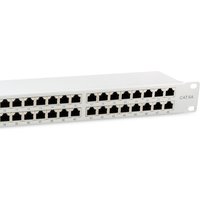 Equip 19" Patchpanel 48xRJ45 Cat6a FTP 1U 500MHz RAL7035