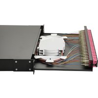 Equip LWL-Spleißkasten 24-Port SC-Duplex OM4 1U komplett sw