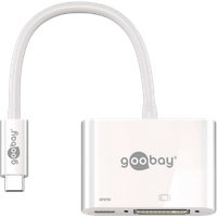 Goobay USB-C to DVI & USB-C Adapter