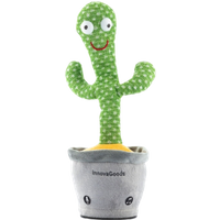 InnovaGoods Rechargeable Dancing Cactus med musik & LED-lys