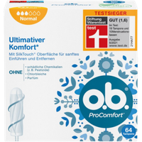 O.B. ProComfort Normal Tampons - 64 PCS