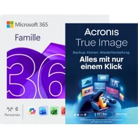 Microsoft 365 Family | 6 Benutzer - 1 Jahr | Mit Acronis True Image Essentials