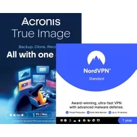 Acronis True Image Essentials 2026 | 1 PC | 1 anno + NordVPN | 10 dispositivi | 1 anno