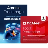 Acronis True Image Essentials | 1 PC | 1 anno e McAfee Total Protection | 5 PC | 1 anno