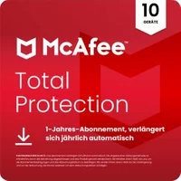 McAfee Total Protection | 10 Geräte | Lizenz für 1 Jahr | auch für Tablet und Mobilgeräte