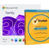 Microsoft 365 Family + Norton Security Deluxe | 1 anno