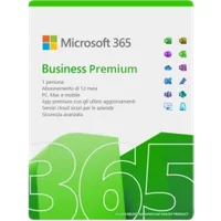 Microsoft 365 Business Premium | Abbonamento annuale | 1 utente | 15 dispositivi