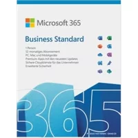 Microsoft 365 Business Standard Lizenz | Jahresabonnement | 1 Benutzer | 15 Geräte