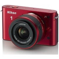 Nikon 1 J1 Rouge Glossy + Obj. 1 Nikkor CX VR 10 - 30 mm f/3.5 - 5.6