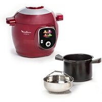COOKEO+ MULTICUISEUR ELECTRIQUE 6L 180 RECETTES PREPROGRAMMEES ROUGE CE85B510