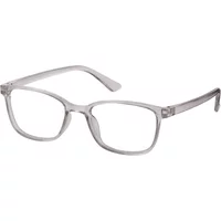 Rectangle Transparent Gray Eyeglasses