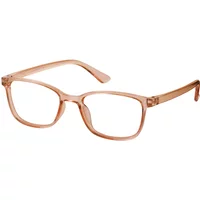 Rectangle Light Brown Eyeglasses