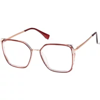Square Red Glasses