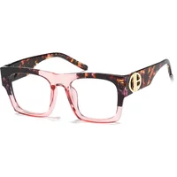 Square Ruby Tortoiseshell/Pink Eyeglasses