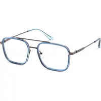 Square Blue Eyeglasses