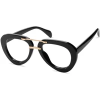 Aviator Black Eyeglasses