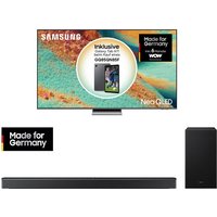 Abbildung GQ85QN85FAU inkl. HW-B760GF 214 cm (85") Neo QLED-TV, 4K Ultra HD, Smart-TV, 144 Hz, DVB-T2/DVB-C/DVB-S2, Sprachsteuerung