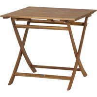 SIENA GARDEN Klapptisch »Falun«, mit Akazienholz-Tischplatte, BxTxH: 80 x 80 x 74 cm – beige SIENA GARDEN Klapptisch »Falun«, mit Akazienholz-Tischplatte, BxTxH: 80 x 80 x 74 cm – beige