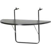 Alco Balkonhängetisch, mit Alcotop-Tischplatte – schwarz Alco Balkonhängetisch, mit Alcotop-Tischplatte – schwarz