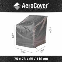 AEROCOVER Loungemöbelschutzhülle, BxHxT: 78 x 110 x 78 cm, Kunstfaser – grau AEROCOVER Loungemöbelschutzhülle, BxHxT: 78 x 110 x 78 cm, Kunstfaser – grau