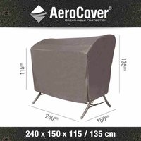 AEROCOVER Hollywoodschaukelschutzhülle, BxHxT: 240 x 135 x 150 cm, Kunstfaser – grau AEROCOVER Hollywoodschaukelschutzhülle, BxHxT: 240 x 135 x 150 cm, Kunstfaser – grau