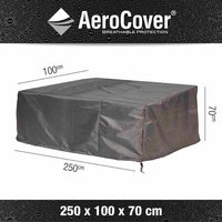 AEROCOVER Loungemöbelschutzhülle, BxHxT: 250 x 70 x 100 cm, Kunstfaser – grau AEROCOVER Loungemöbelschutzhülle, BxHxT: 250 x 70 x 100 cm, Kunstfaser – grau
