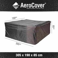 AEROCOVER Sitzgruppenschutzhülle, BxHxT: 305 x 85 x 190 cm, Kunstfaser – grau AEROCOVER Sitzgruppenschutzhülle, BxHxT: 305 x 85 x 190 cm, Kunstfaser – grau