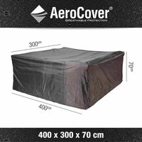 AEROCOVER Loungemöbelschutzhülle, BxHxT: 400 x 70 x 300 cm, Kunstfaser – grau AEROCOVER Loungemöbelschutzhülle, BxHxT: 400 x 70 x 300 cm, Kunstfaser – grau