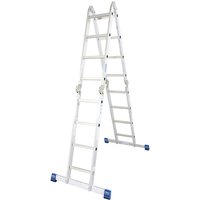 KRAUSE Universalleiter »STABILO«, 16 Sprossen, Aluminium - silberfarben KRAUSE Universalleiter »STABILO«, 16 Sprossen, Aluminium - silberfarben