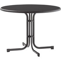 SIEGER Klapptisch »Boulevard«, BxHxT: 100 x 72 x 100 cm, Tischplatte: Mecalit-pro – grau SIEGER Klapptisch »Boulevard«, BxHxT: 100 x 72 x 100 cm, Tischplatte: Mecalit-pro – grau