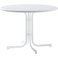 SIEGER Klapptisch »Boulevard«, BxHxT: 100 x 72 x 100 cm, Tischplatte: Mecalit-pro – weiss SIEGER Klapptisch »Boulevard«, BxHxT: 100 x 72 x 100 cm, Tischplatte: Mecalit-pro – weiss