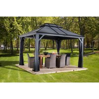 SOJAG Pavillon, eckig, BxT: 425 x 299 cm – grau SOJAG Pavillon, eckig, BxT: 425 x 299 cm – grau