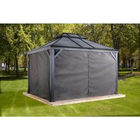 SOJAG Seitenvorhang, dunkelgrau, geeignet für: Pavillon Moreno und Mykonos 10×14 SOJAG Seitenvorhang, dunkelgrau, geeignet für: Pavillon Moreno und Mykonos 10×14