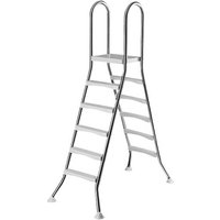 MYPOOL Leiter, weiss/silberfarben, für Pools MYPOOL Leiter, weiss/silberfarben, für Pools