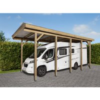 Mr. GARDENER Wohnmobil-Einzelcarport »Bremen 1«, Außenmaß BxT: 340 x 510 cm, braun, Holzart: Kiefer Mr. GARDENER Wohnmobil-Einzelcarport »Bremen 1«, Außenmaß BxT: 340 x 510 cm, braun, Holzart: Kiefer