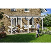 SKANHOLZ Terrassenüberdachung »Andria«, Breite: 541 cm, Dach: Polycarbonat (PC), weiß – weiss SKANHOLZ Terrassenüberdachung »Andria«, Breite: 541 cm, Dach: Polycarbonat (PC), weiß – weiss