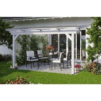 SKANHOLZ Terrassenüberdachung »Ancona«, Breite: 434 cm, Dach: Polycarbonat (PC), weiß – weiss SKANHOLZ Terrassenüberdachung »Ancona«, Breite: 434 cm, Dach: Polycarbonat (PC), weiß – weiss