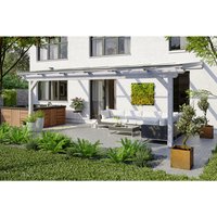 SKANHOLZ Terrassenüberdachung »Ancona«, Breite: 648 cm, Dach: Polycarbonat (PC), weiß – weiss SKANHOLZ Terrassenüberdachung »Ancona«, Breite: 648 cm, Dach: Polycarbonat (PC), weiß – weiss