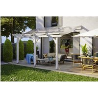 SKANHOLZ Terrassenüberdachung »Venezia«, Breite: 434 cm, Dach: Polycarbonat (PC), weiß – weiss SKANHOLZ Terrassenüberdachung »Venezia«, Breite: 434 cm, Dach: Polycarbonat (PC), weiß – weiss