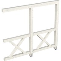 SKANHOLZ Seitenwand, B x H: 255 x 210 cm, Holz, Farbe: weiß SKANHOLZ Seitenwand, B x H: 255 x 210 cm, Holz, Farbe: weiß