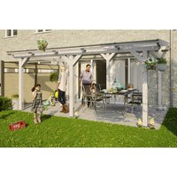 SKANHOLZ Terrassenüberdachung »Siena«, Breite: 541 cm, Dach: Polycarbonat (PC), weiß – weiss SKANHOLZ Terrassenüberdachung »Siena«, Breite: 541 cm, Dach: Polycarbonat (PC), weiß – weiss