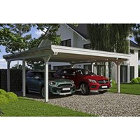 SKANHOLZ Carport »Emsland«, BxT: 613 x 604 cm, Firsthöhe: 248 cm, farbbehandelt – weiss SKANHOLZ Carport »Emsland«, BxT: 613 x 604 cm, Firsthöhe: 248 cm, farbbehandelt – weiss