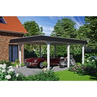 SKANHOLZ Carport »Wendland«, BxT: 409 x 628 cm, Firsthöhe: 247 cm, farbbehandelt – weiss SKANHOLZ Carport »Wendland«, BxT: 409 x 628 cm, Firsthöhe: 247 cm, farbbehandelt – weiss