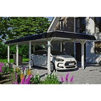 SKANHOLZ Carport »Wendland«, BxT: 362 x 870 cm, Firsthöhe: 243 cm, farbbehandelt – weiss SKANHOLZ Carport »Wendland«, BxT: 362 x 870 cm, Firsthöhe: 243 cm, farbbehandelt – weiss