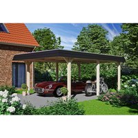 SKANHOLZ Carport »Wendland«, BxT: 409 x 628 cm, Firsthöhe: 247 cm, unbehandelt – beige SKANHOLZ Carport »Wendland«, BxT: 409 x 628 cm, Firsthöhe: 247 cm, unbehandelt – beige