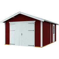 SKANHOLZ Holzgarage »Varberg 1«, BxT: 370 x 525 cm (Außenmaße), Holz – rot SKANHOLZ Holzgarage »Varberg 1«, BxT: 370 x 525 cm (Außenmaße), Holz – rot