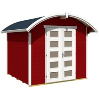 SKANHOLZ Gartenhaus »Delft«, BxT: 290 x 310 cm (Aufstellmaße), gebogen – rot – 8.99 qm SKANHOLZ Gartenhaus »Delft«, BxT: 290 x 310 cm (Aufstellmaße), gebogen – rot – 8.99 qm