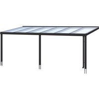 SKANHOLZ Terrassenüberdachung »Garda«, Breite: 648 cm, Dach: Polycarbonat (PC), schiefergrau SKANHOLZ Terrassenüberdachung »Garda«, Breite: 648 cm, Dach: Polycarbonat (PC), schiefergrau